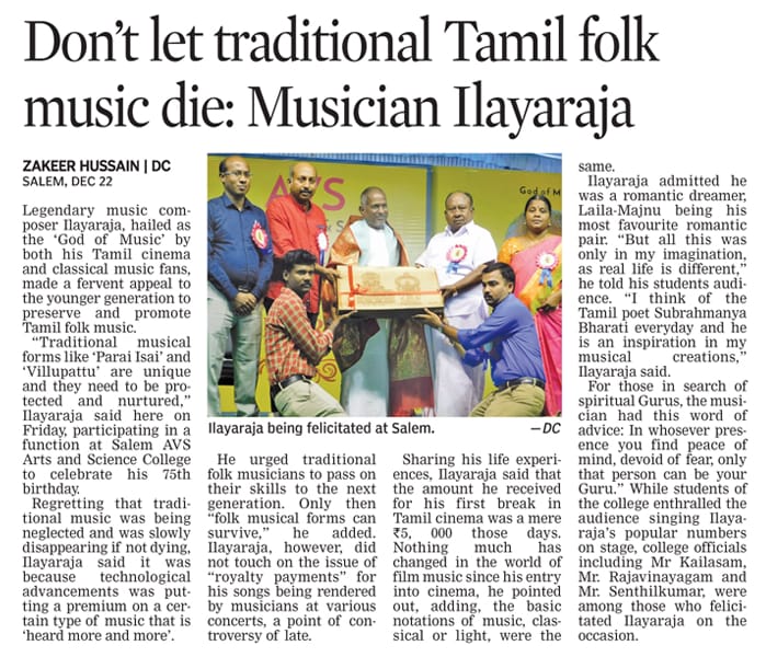 ILAYARAJA SIR BIRTHDAY